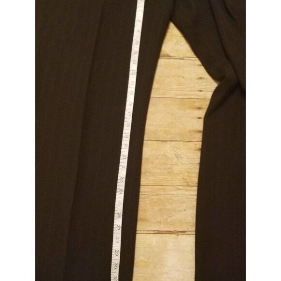 Charter Club Ladies Pants Sz14 Katherine Fit Full Length Lined Black Pin Stripe - Picture 5 of 12